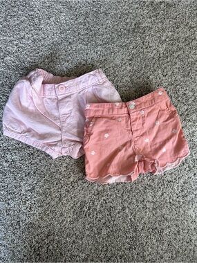 Girls Pink & Light Pink Shorts - 2-Pack